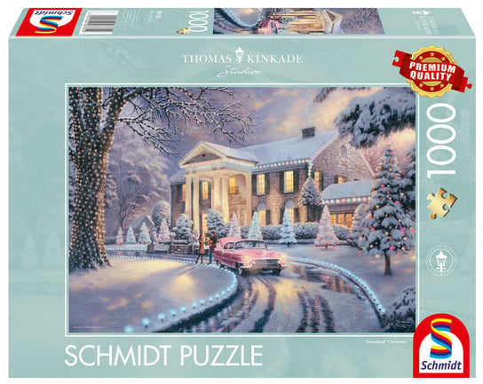 Puzzle, THOMAS KINKADE Graceland zimą, 1000 el. Schmidt