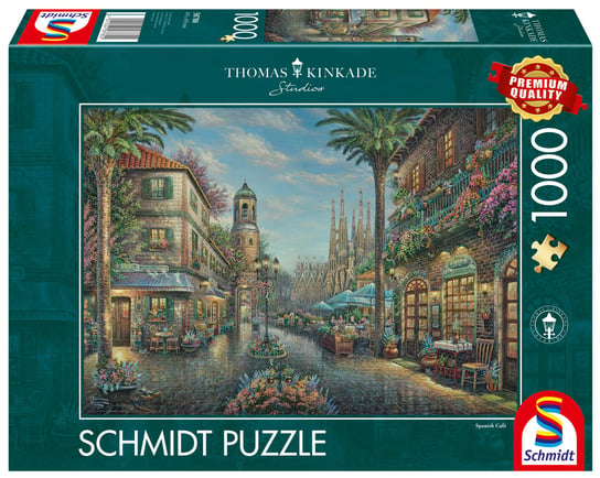 Puzzle, THOMAS KINKADE Hiszpańska uliczka, 1000 el. Schmidt