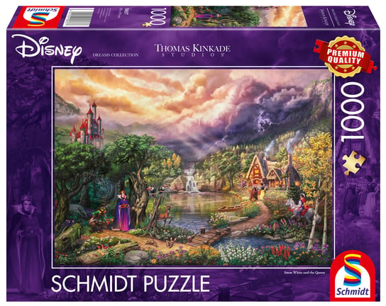 Puzzle, THOMAS KINKADE Królewna Śnieżka i Zła Królowa (Disney), 1000 el. Schmidt