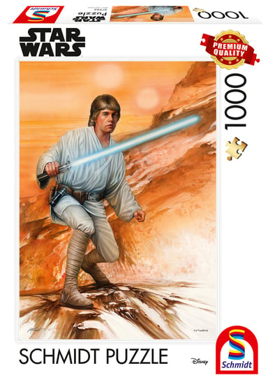Puzzle, THOMAS KINKADE Luke Skywalker (Star Wars), 1000 el. Schmidt