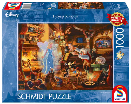 Puzzle, THOMAS KINKADE Pinokio (Disney), 1000 el. Schmidt