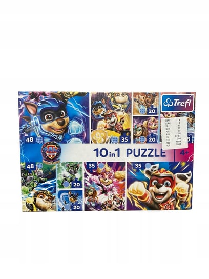 Puzzle Trefl 10 in1 Pso Patrol Wielki Film 96007 Trefl