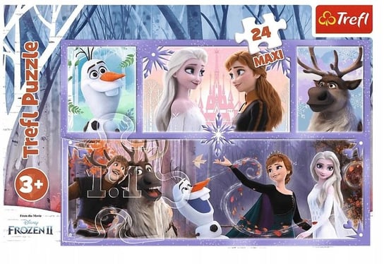 Puzzle Trefl Maxi Frozen Kraina Lodu 24 El. Pościel Szpulka