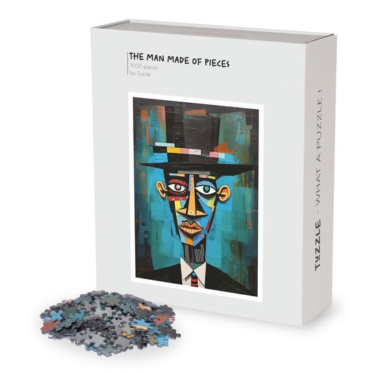 Puzzle - Tuzzle - Mężczyzna z kawałków złożony 1000 elementów, 50x70cm, kolekcja AI & I Tuzzle