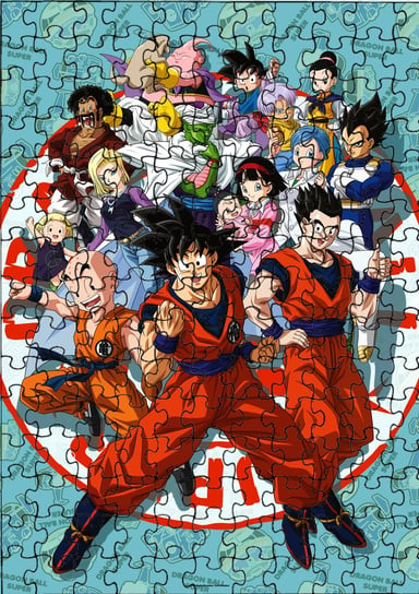 Puzzle Układanka 110 el : Dragonball + Woreczek Z Nadrukiem bez marki