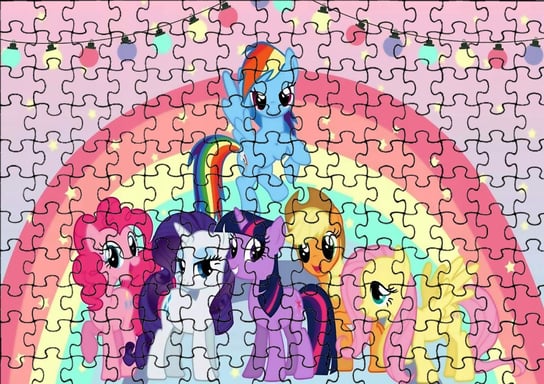 Puzzle Układanka 110 el : My Litlle Pony + Woreczek Z Nadrukiem bez marki