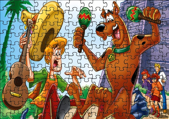 Puzzle Układanka 110 el : Scooby Doo + Woreczek Z Nadrukiem bez marki