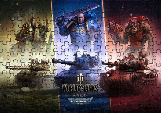 Puzzle Układanka 120 el : Czołgi Gry + Woreczek Z Nadrukiem bez marki