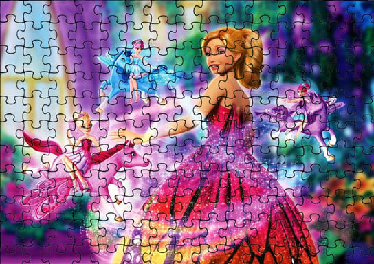 Puzzle Układanka 120 el : Księżniczki + Woreczek Z Nadrukiem bez marki