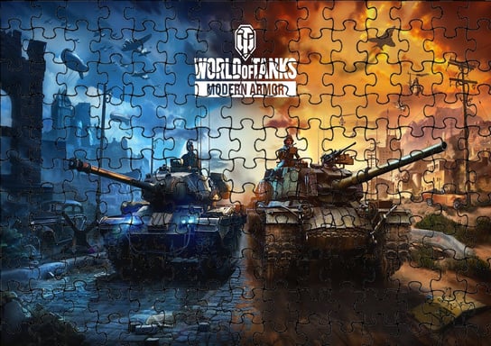 Puzzle Układanka 192 el : Czołgi Gry + Woreczek Z Nadrukiem bez marki