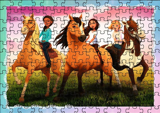 Puzzle Układanka 192 el : Mustang Duch + Woreczek Z Nadrukiem bez marki