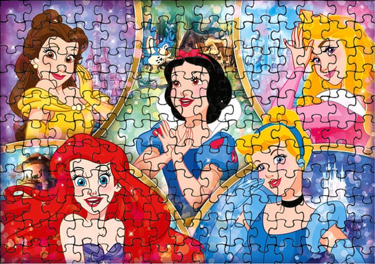 Puzzle Układanka 24 el : Księżniczki + Woreczek Z Nadrukiem bez marki