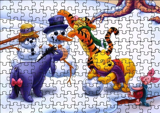 Puzzle Układanka 24 el : Kubuś Puchatek + Woreczek Z Nadrukiem bez marki