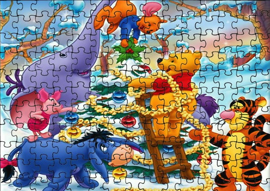 Puzzle Układanka 24 el : Kubuś Puchatek + Woreczek Z Nadrukiem bez marki