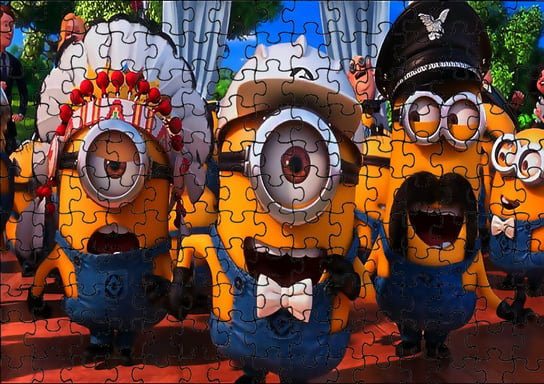 Puzzle Układanka 24 el : Minionki + Woreczek Z Nadrukiem bez marki