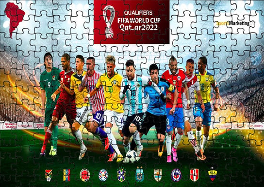 Puzzle Układanka 24 el : Quatar Fifa 2022 + Woreczek Z Nadrukiem bez marki