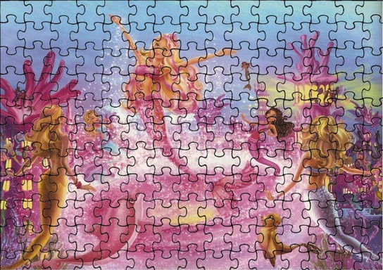 Puzzle Układanka 252 el : Księżniczki + Woreczek Z Nadrukiem bez marki