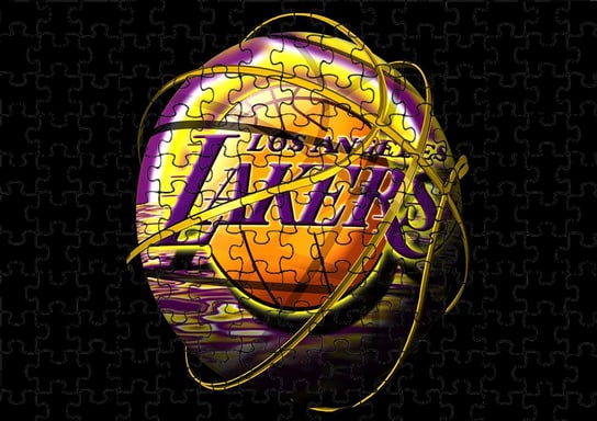 Puzzle Układanka 252 el : Nba Lakers + Woreczek Z Nadrukiem bez marki