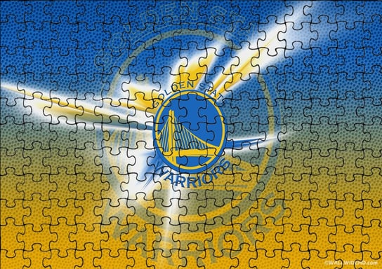 Puzzle Układanka 70 el : Nba Golden State + Woreczek Z Nadrukiem bez marki