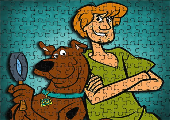 Puzzle Układanka 96 el : Scooby Doo + Woreczek Z Nadrukiem bez marki