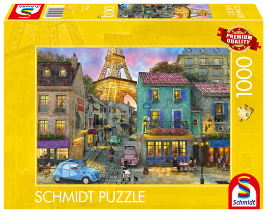 Puzzle, Ulice Paryża / Francja, 1000 el. Schmidt