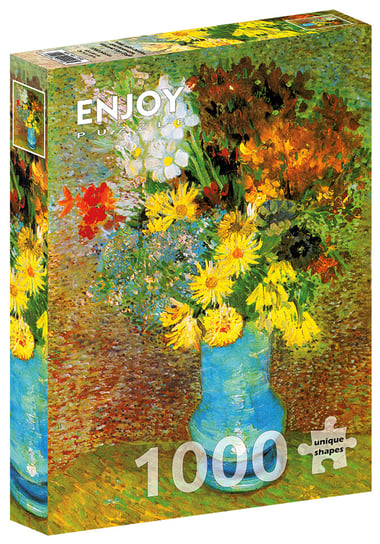 Puzzle, Wazon z margaretkami i anemonami, Vincent van Gogh, 1000 el. Enjoy
