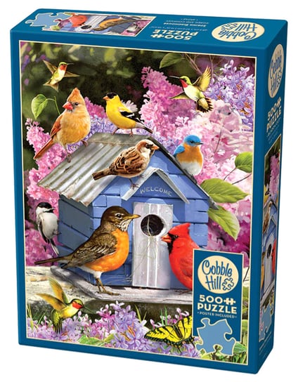 Puzzle, Wiosenny domek dla ptaków, 500 el. Cobble Hill