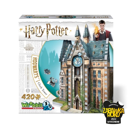 Puzzle, Wrebbit 3D, Hogwarts Clock Tower, 420 el. Wrebbit