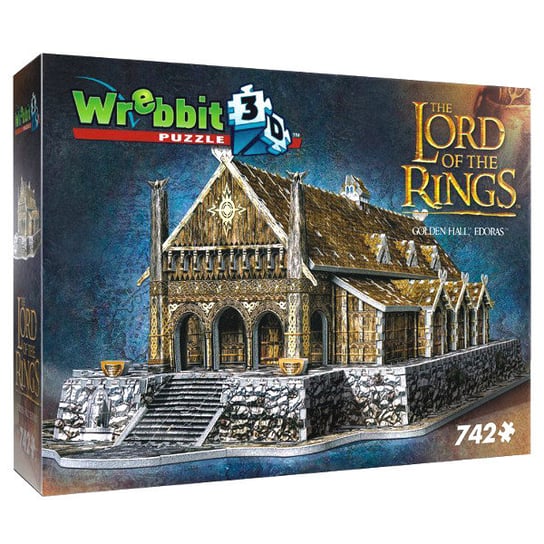 Puzzle, Wrebbit 3D, Władca Pierścieni, Złoty Dwór Edoras, 742 el. Wrebbit