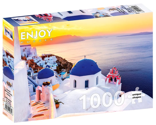Puzzle, Wschód słońca w Santorini, Grecja, 1000 el. Enjoy