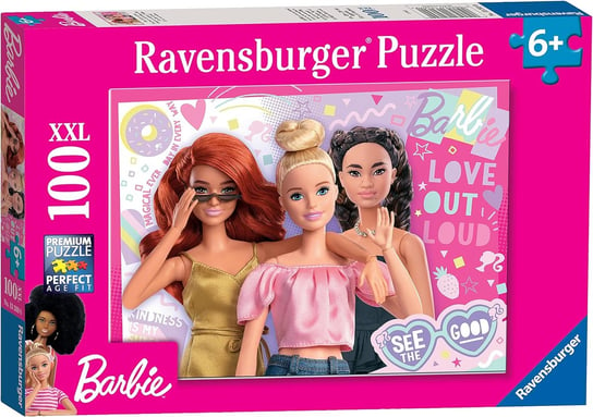 Puzzle XXL z serii Barbie idealne dla dziewczynek 6+ wysoka jakość wykonania od renomowanego producenta Ravensburger