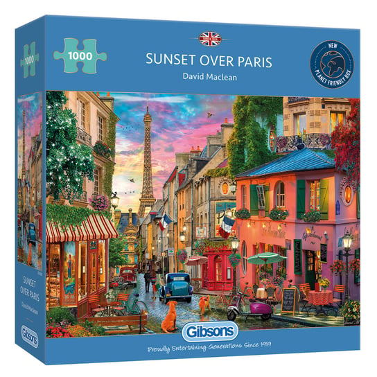 Puzzle, Zachód słońca nad Paryżem, 1000 el. Gibsons
