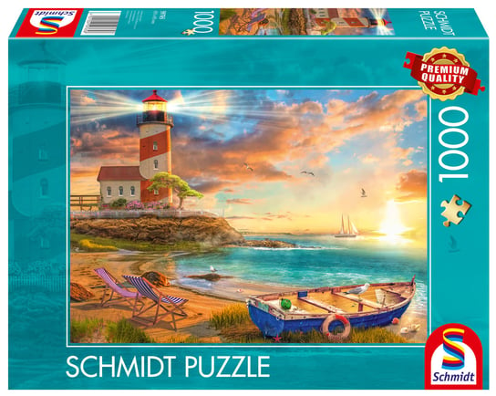 Puzzle, Zachód słońca nad zatoką, 1000 el. Schmidt