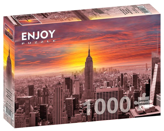 Puzzle, Zachód słońca, Nowy Jork, USA, 1000 el. Enjoy