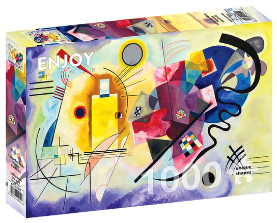 Puzzle, Żółty-Czerwony-Niebieski, Wassily Kandinsky, 1000 el. Enjoy