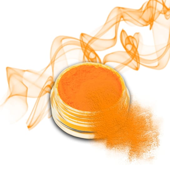 Pyłek do zdobień EFEKT DYMU NEON ORANGE NR05 0,5g smoke neon mat pomarańczowy + pacynka AllePaznokcie