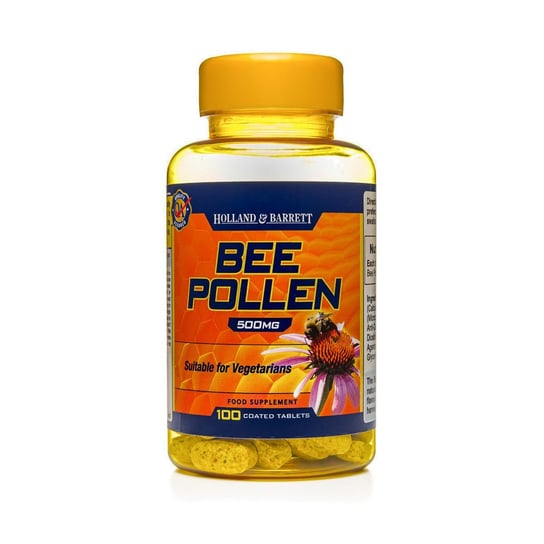 Pyłek Pszczeli HOLLAND&BARRETT, 500 mg, 100 tabletek Holland & Barrett