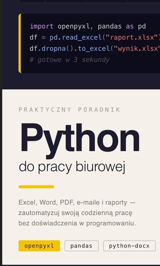 Python do pracy biurowej - ebook PDF Błoński Bruno