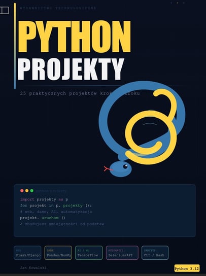 Python Projekty. Podstawy - ebook PDF Błoński Bruno
