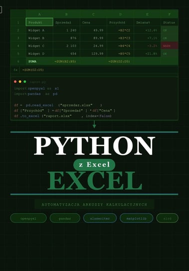 Python z Excel - ebook PDF Błoński Bruno