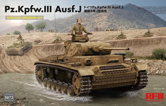 Pz.Kpfw.Iii Ausf.J With Full Interior Kit 1:35 Rye Field Model 5072 Rye Field Model
