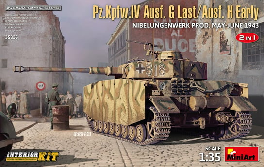 Pz.kpfw.IV Ausf. G Last/ausf. H Early. Nibelungenwerk Prod. May-june 1943. 2 In 1 Interior Kit 1:35 MiniArt 35333 MiniArt
