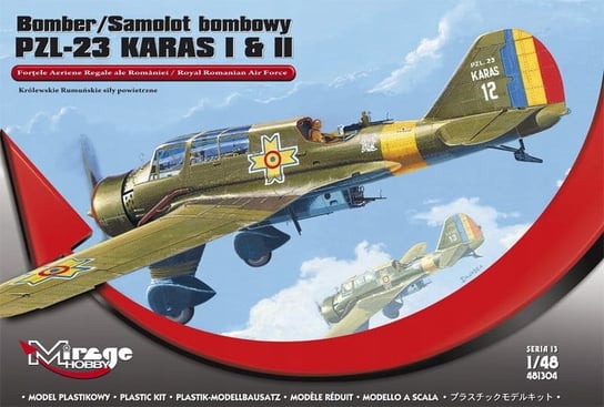 PZL-23 Karaś I & II Królewskie Rumuńskie siły powietrzne, Mirage Hobby 481304 Mirage Hobby