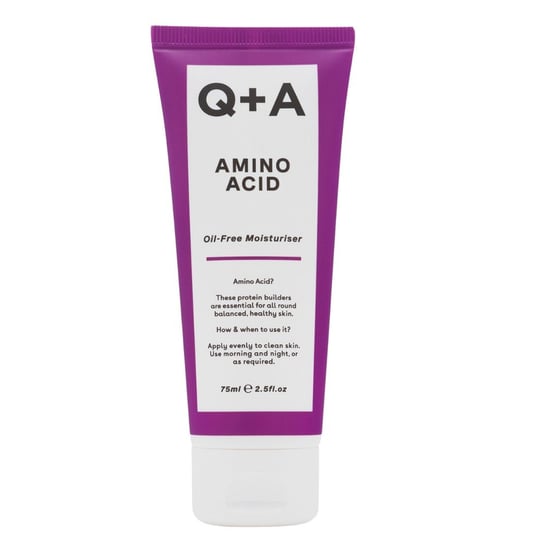 Q+a, Amino Acid Oil-free Moisturiser, Bezolejowy Regulujący Krem Z Aminokwasem, 75 Ml Q+A