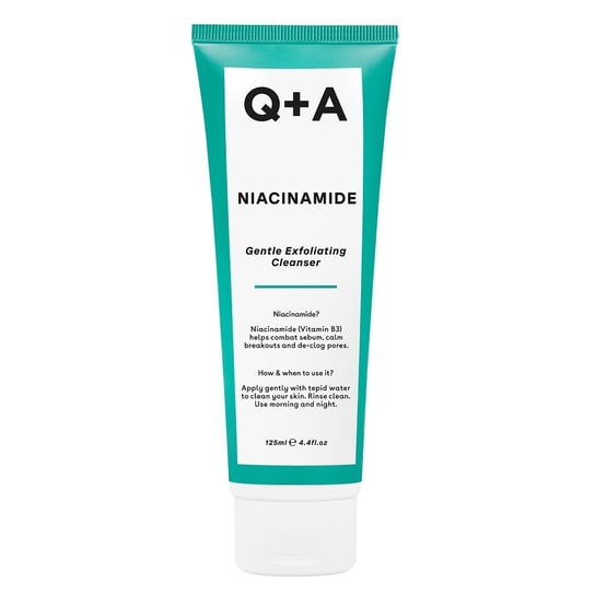 Q+A, Niacinamide Gentle Exfoliating Cleanser, Żel oczyszczający do twarzy z niacynamidem, 125ml Q+A