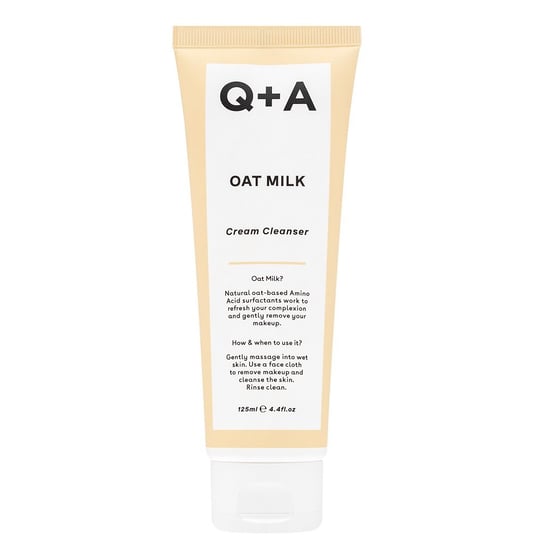 Q+A, Oat Milk Cream Cleanser, Kremowa emulsja myjąca z mlekiem owsianym. 125ml Q+A
