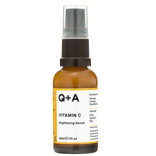 Q+a, Vitamic C Brightening Serum, Rozjaśniające Serum Do Twarzy Z Witaminą C, 30 Ml Q+A