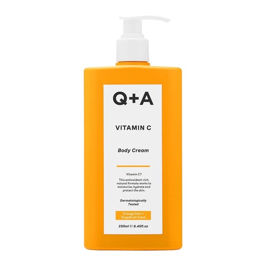 Q+a, Vitamin C Body Cream, Antyoksydacyjny Balsam Do Ciała Z Witaminą C, 250 Ml Q+A