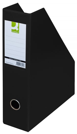 Q-Connect, Pojemnik na dokumenty PVC A4/76, Czarny Q-CONNECT