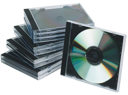 Q-Connect, pudełko na płytę CD/DVD, standard, przezroczyste, 10 sztuk Q-CONNECT